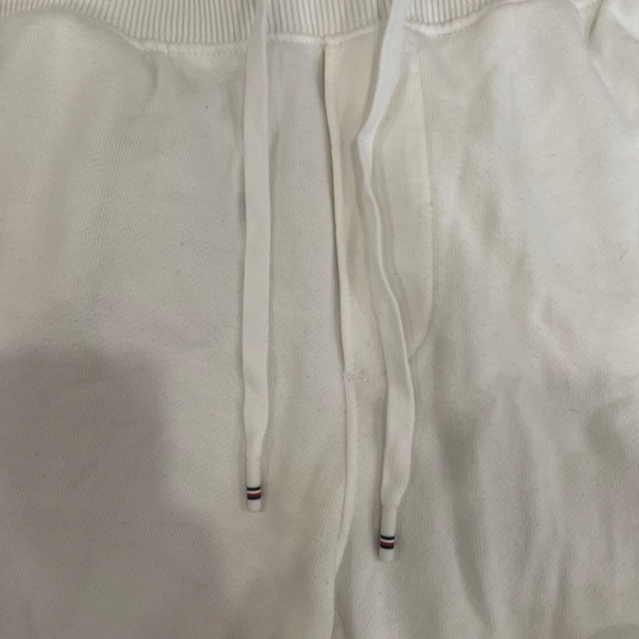 Men Extra Small Tommy Hilfiger White Sweatpants Leg Print - Picture 3 of 6
